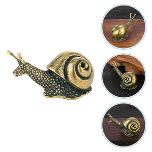 Sculpture d'escargot artisanale décorative à prix réduit Figurine d'escargot antique en laiton Table Décoration de jardin Ornement Taille personnalisée - Product Image 6