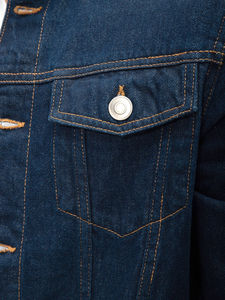 Chaqueta Vaquera Casual para Hombre, 100% Algodón, Ecológica, Resistente al Viento, Transpirable, Diseño Invernal, Servicio OEM, Logotipo Personalizado - Product Image 2