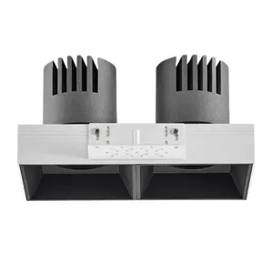 ไฟดาวน์ไลท์แบบฝังฝ้าเพดาน VireonSquare ดีไซน์ไร้ขอบ 12W อะลูมิเนียม COB 4000K แสงวอร์มไวท์ 3000K IP65/IP54 ได้รับการรับรองมาตรฐาน ETL สำหรับโรงแรม - Product Image 6