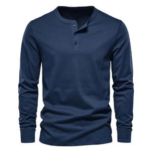 Polos de algodón 100% para hombre, camisetas de manga larga para Primavera, ropa informal, camisetas masculinas de alta calidad, ropa clásica para hombre - Product Image 2