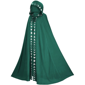 J & H Adultos Disfraz de Halloween Vestidos de manga larga para mujer Impreso Maxi Vestido de mujer Ropa de Halloween para mujer con cinturón - Product Image 6