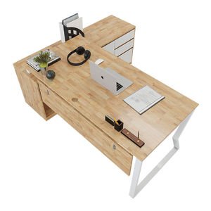Escritorio Ejecutivo Metálico 180x160cm Diseño Moderno Patas de Acero Requiere Ensamblaje (HBMC024) - Product Image 1