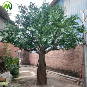 Arbre artificiel en fibre de verre personnalisé, écologique, grand format, effet ombrage intense, Ficus vert simulé, Arbre de Banyan - Product Image 5