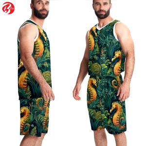 Ensemble d'uniformes de basket-ball d'été respirant vêtements d'entraînement d'équipe imprimés avec option de taille plus ensemble d'uniformes de short conformes Bsci - Product Image 6