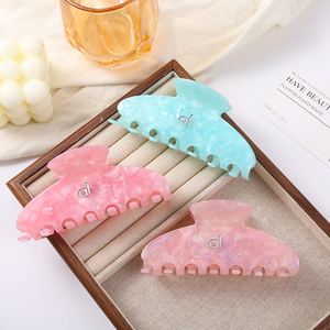 DongDong Fermagli per Capelli Personalizzati con Logo, Stile Europeo e Americano, Grandi Fermagli per Capelli all'Ingrosso, Accessori per Capelli in Acetato di Cellulosa - Product Image 5