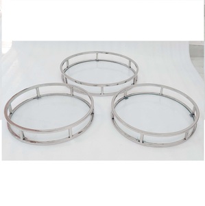 Plateau de service rectangulaire moderne en or martelé plaqué or pour fruits et fruits secs, utilisation à domicile, hôtel, restaurant, mariage, personnalisable - Product Image 5