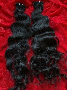 Premium Raw Temple Extensiones de cabello virgen indio Paquetes de tejido de peluca - Product Image 4
