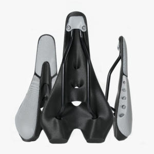 Selle de vélo de route légère en fibre de carbone avec revêtement en cuir et silicone pour le cyclisme - Product Image 4