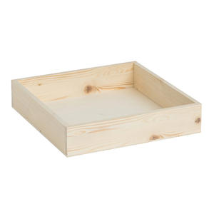 Plateau en bois. Dimensions intérieures 28X28X6 CM - Product Image 1