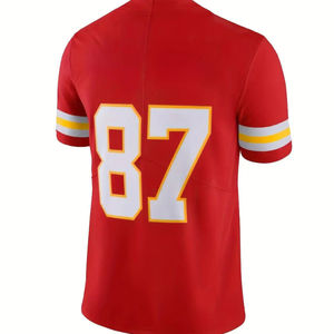 Maillot de football américain haute performance, manches courtes, respirant, séchage rapide, unisexe, avec logo personnalisé imprimé - Product Image 4