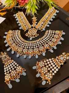 PASHTUN ENSEMBLE DE BIJOUX EN ACIER INOXYDABLE DE LA CULTURE AFGHANIE POUR FEMMES DESIGN UNIQUE pour FÊTE DE MARIAGE OEM ODM PLAQUÉ PLATINE - Product Image 3