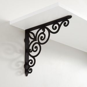 Acabado rústico, duradero, la mejor calidad, herrajes para muebles sólidos personalizados, la mejor venta a granel, soporte triangular negro resistente - Product Image 4