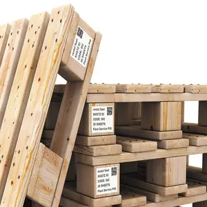 Tiêu chuẩn bốn bên Stackable kho lưu trữ Pallet gỗ thông khung Pallet gỗ Euro Pallet