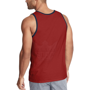 Camiseta sin mangas hecha en el mejor material, camiseta sin mangas con diseño de logotipo personalizado, camiseta sin mangas Lisa para gimnasio para hombre - Product Image 3