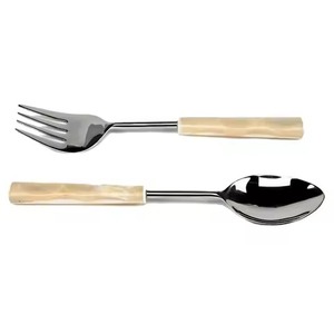 Ensemble de couverts à salade en acier inoxydable argenté avec poignée de nouvelle conception - Product Image 4