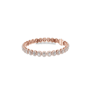 Bracelet tennis en diamant de laboratoire 7,04 CT, taille coussin, or 10KT, 14KT, 18KT et argent 925, options or rose, jaune, blanc - Product Image 6