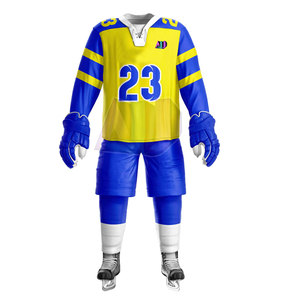 Uniformes de Hockey sobre Hielo Transpirables y Cómodos, Hechos de Tela Ligera y Duradera 100% Poliéster para el Rendimiento del Jugador - Product Image 2