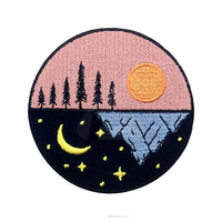 Broderie en relief 3D à appliquer au fer, en tissu de laiton, badge personnalisé pour uniforme, broderie machine, patchs brodés sur ordinateur, couleur personnalisée