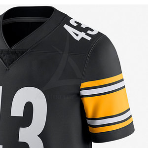 Maillot de football américain à manches courtes respirant, grande taille, prix bas, fabriqué au Pakistan, pour unisexe - Product Image 4