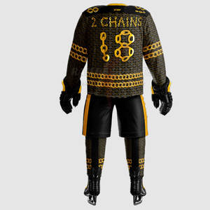 Uniforme de Hockey sobre Hielo Personalizado de Alta Calidad para Adultos, Servicio OEM, Conjuntos de Hockey sobre Hielo de Equipo 100% Poliéster - Product Image 3