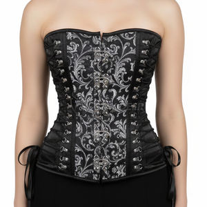 Corsé de Estilo Gótico para Mujer con Espalda con Cordones, Top Bustier Vintage - Product Image 3