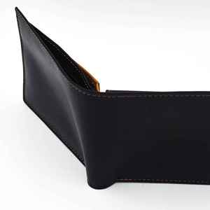 กระเป๋าสตางค์หนังแท้สำหรับทุกเพศที่เก็บบัตรเครดิตดีไซน์บาง - Product Image 2