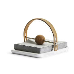 Napkin Holder Metal Tabletop Countertop Standing Design <b>Tissue</b> and Office <b>Paper</b> Documents Holder Rack Gold Napkin Dispenser - Product Image 2
