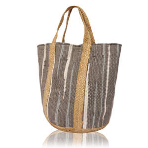 Sac fourre-tout bohème en jute massif pour femme, écologique, ouvert, pour la plage, le shopping et l'usage quotidien - Product Image 2