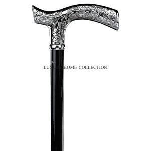 Bastones pulidos a mano con diseños de mango adornados, perfectos para el uso diario o como regalos para sus seres queridos. - Product Image 1