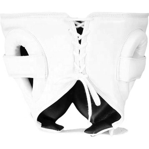 New White Fly Boxing Training Set Custom Logo Professional Sparring Set Lace-Up Closure Genuine Leather KIckboxing - Product Image 2