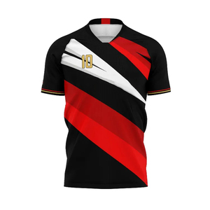 Equipo deportivo de alta calidad, camisetas recortadas de malla de lujo sublimadas, camiseta de fútbol Retro americana de Fast Go Industry - Product Image 3