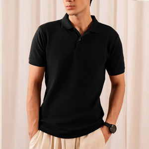 Camiseta de golf para polo 100% algodón personalizada para hombre, logotipo bordado, diseño sólido, manga corta, ajustada (jersey de primavera y otoño) - Product Image 5