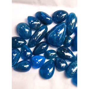 28 Uds apatita azul Natural 12mm-23mm cabujón ovalado de trillón de pera 221 Gms lote tamaño libre forma de mezcla piedras preciosas sueltas para joyería - Product Image 2