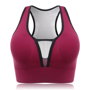 Top Deportivo Corto con Espalda Abierta y Relleno, de Alta Sujeción, Transpirable, de Secado Rápido, de Spandex/Nailon, para Yoga y Running - Product Image 2