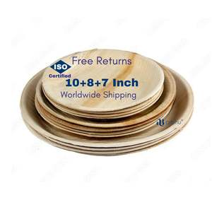 100% platos desechables biodegradables de hoja de palma Natural cuencos cucharas estándar Premium platos ecológicos Estándar Ecológico estándar - Product Image 1