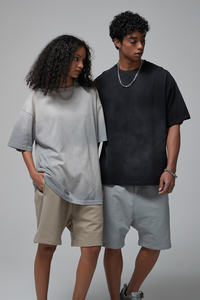 Vintage t <b>Shirts</b> in Bulk 2024 New Fashion Design Sun Faded Wash Oversized Streetwear Tshirt <b>Men</b> 100%cotton Fake <b>Tie</b> <b>Dye</b> - Product Image 2