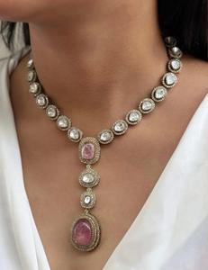 ชุดสร้อยคอเพชรโมอิสพรีเมี่ยม, ชุดสร้อยคอเพชรโมอิสซานไนท์แบบหรู - Product Image 6
