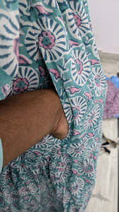 Indian <b>Block</b> <b>Print</b> Dress Cotton Women's Stylish Voile Cotton Summer Dress Hand <b>Block</b> Printed Indian Maxi Dress - Product Image 5