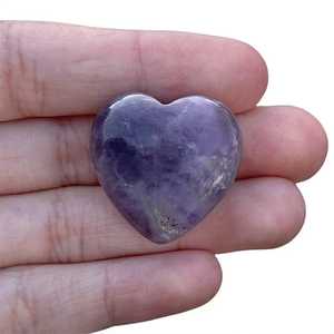 Vente en gros Fourniture en vrac d'Améthyste Naturelle Pierre de Coeur Cristal Poli Artisanat Gemme de Guérison pour Reiki Amour et Méditation pour Cadeau - Product Image 2