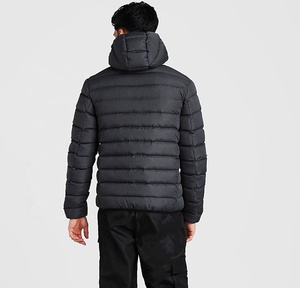 Veste matelassée pour homme, nouvelle collection d'hiver, logo personnalisé du fabricant, forme en V, surdimensionnée, rembourrage en duvet, avec boutons - Product Image 4