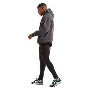 Sudadera con Capucha de Algodón Grueso para Hombre, Estilo Urbano, Hombros Caídos, Talla Grande, Venta al Por Mayor - Product Image 4