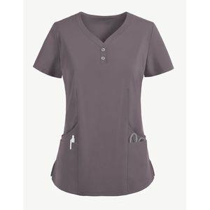 Uniforme pour femmes col en V haut pantalon ensembles infirmière Logo personnalisé tailles couleurs conception hôpital médical en gros en vrac à bas prix ensemble de gommage - Product Image 2