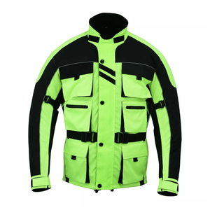 Guerrero de cuero de invierno de talla grande transpirable impermeable CE chaqueta de moto blindada - Product Image 4