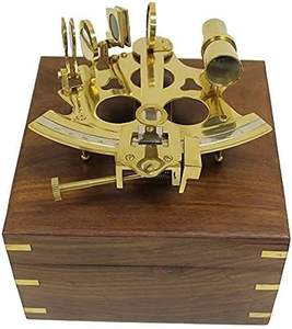 Antique Copper Finish Handmade 4 Inch Brass Sextant Nautical Modern Design Premium Quality Decorative Metal Marine Traditional - Product Image 3