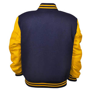 Chaqueta Varsity Estilo Urbano al por Mayor, Nueva Llegada, Chaqueta Bomber para Hombre con Bordado en Lona, Cuello Alto, Chaqueta Letterman - Product Image 5