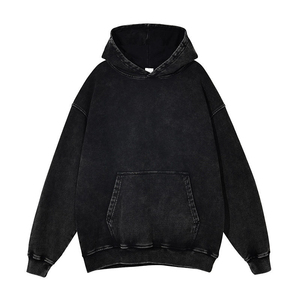 Sudadera con capucha lavada al ácido personalizada, sudadera con capucha lavada al ácido con serigrafía, precio al por mayor - Product Image 4