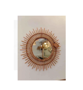 Espejo de pared decorativo de ratán Diseño hecho a mano Adecuado para decoración de Vietnam listo para exportar - Product Image 1