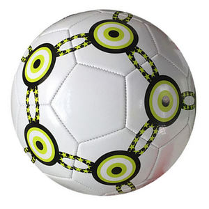 Ballon de football pakistanais en cuir enroulé en nylon cousu à la machine, étanche, ballon de football en cuir PU 5 - Product Image 5