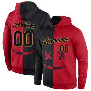 Direct Industry Wholesale 3D Embroidered Custom Stitched <b>White</b> Black-Old Gold 3D Skull Fashion Sports Pullover Sweatshirt <b>Hoodie</b> - Product Image 2