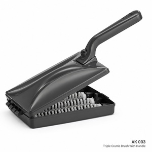 Brosse à miettes triple avec manche, balayette manuelle de table, brosse de nettoyage en PP pour comptoir, bureau, moquette, miettes, usage domestique et cuisine - Product Image 1